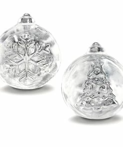 BarMan Christmas Ornament Ice Ball Molds - Design & Set Options -BarMan Shop ChristmasIceBallMolds Snowflake Tree 1 700x700