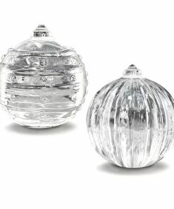 BarMan Christmas Ornament Ice Ball Molds - Design & Set Options -BarMan Shop ChristmasOrnamentIceBallMolds Dots Stripes 1 700x700