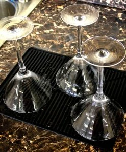 BarMan Final Touch® Silicone Glass Drying Mat - Black -BarMan Shop DM BLACK 2 700x700