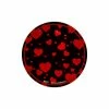 BarMan Hearts Foam Kolorcoat™ Coaster - 4 Inch Round -BarMan Shop ValentinesDayCoasters BlackandRedHeartCoasters 2 700x700
