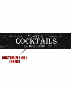BarMan Custom Printed Bar Mat - Classic Cocktails - 20" X 4" -BarMan Shop bar mat classic web bpc cus 700x700