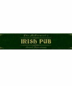 BarMan Custom Printed Bar Mat - Irish Pub - 20" X 4"