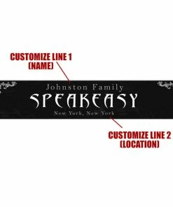 BarMan Custom Printed Bar Mat - Speakeasy - 20" X 4" -BarMan Shop bar mat speak web bpc cus 700x700