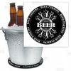 BarMan Beer Bucket Coaster - Beer Parking - 8.75" Diameter (Reuseable) -BarMan Shop beer bucket coaster beer parking bpc 800 700x700