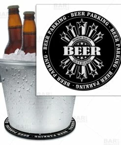BarMan Beer Bucket Coaster - Beer Parking - 8.75" Diameter (Reuseable)