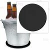 BarMan Beer Bucket Coaster - Black - 8.75" Diameter (Reuseable)