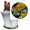 BarMan Beer Bucket Coaster - Painted Twirl - 8.75" Diameter (Reuseable) -BarMan Shop beer bucket coaster painted twirl bpc 800 700x700