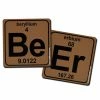 BarMan Elements Of Beer Foam Kolorcoat™ Coaster- 3.5 Inch Square -BarMan Shop beer elements square coasters 700x700