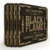 BarMan Wooden Square Coasters - Customizable - Halloween Black Flame Candle Company - Set Of 4 -BarMan Shop black flame candle company wood coaster 700x700