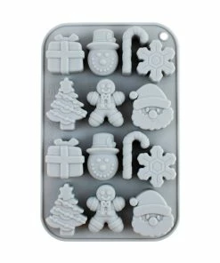 BarMan Christmas Variety Designs - Ice Mold Tray (Color Options) 9 BarMan Christmas Variety Designs - Ice Mold Tray (Color Options) -BarMan Shop blue christmas ice mold 700x700