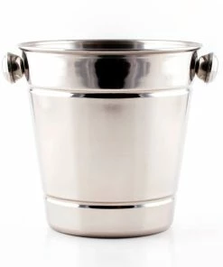 BarMan BarConic® Stainless Steel Ice Bucket - (Choose Your Style) -BarMan Shop bucket with groove knob clean 700x700