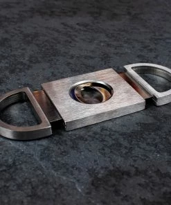 BarMan Cigar Guillotine Cutter - Stainless Steel - Precision Cut -BarMan Shop cigar cutter scene2 700x700