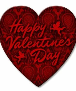 BarMan Valentine's Day Theme - Heart Shaped Cork Bottom Coasters -BarMan Shop coa heart happy vday 800 2 700x700