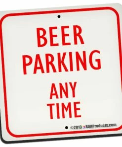 BarMan Street Signs Foam Kolorcoat™ Coaster - 3.5 Inch Square -BarMan Shop coaster beer parking 700x700