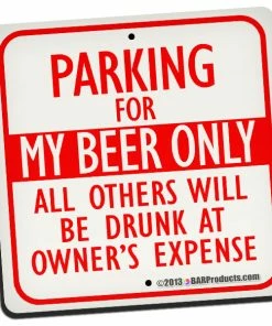 BarMan Street Signs Foam Kolorcoat™ Coaster - 3.5 Inch Square -BarMan Shop coaster my beer only 700x700