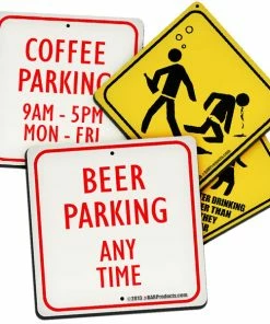 BarMan Street Signs Foam Kolorcoat™ Coaster - 3.5 Inch Square