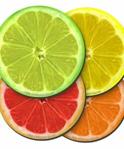 BarMan Citrus Foam Kolorcoat™ Coaster - 4 Inch Round