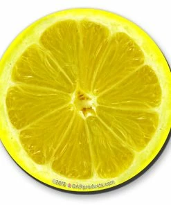 BarMan Citrus Foam Kolorcoat™ Coaster - 4 Inch Round -BarMan Shop coaster round lemon 3 700x700