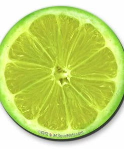 BarMan Citrus Foam Kolorcoat™ Coaster - 4 Inch Round -BarMan Shop coaster round lime 3 700x700