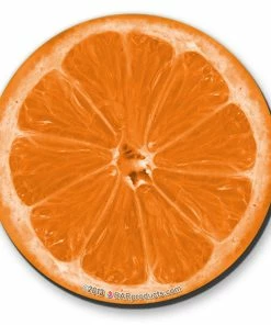 BarMan Citrus Foam Kolorcoat™ Coaster - 4 Inch Round -BarMan Shop coaster round orange 2 700x700