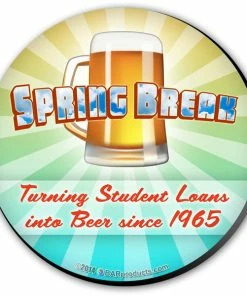 BarMan Spring Break Foam Kolorcoat™ Coasters - 4 Inch Round -BarMan Shop coaster spring breal beer 700x700