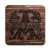 BarMan Wood Monogram Letter - CUSTOMIZABLE Cork Bottom Coaster
