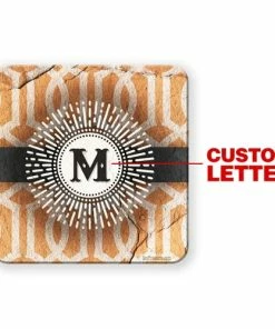 BarMan Sunburst Monogram - CUSTOMIZABLE Cork Bottom Coaster