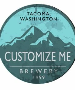 BarMan CUSTOMIZABLE Coaster - 4in Round Foam - Brewery Design -BarMan Shop customize coaster round foam blu brewery web1 700x700