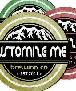 BarMan CUSTOMIZABLE Coaster - 4in Round Foam - Brewing Company Design