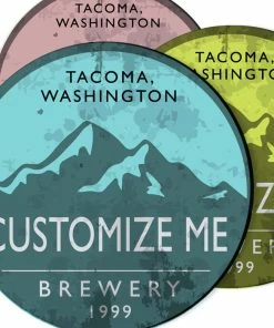 BarMan CUSTOMIZABLE Coaster - 4in Round Foam - Brewery Design