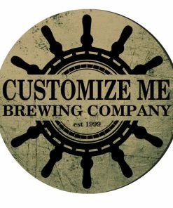 BarMan CUSTOMIZABLE Coaster - 4in Round Foam - Ship Wheel Design 10 BarMan CUSTOMIZABLE Coaster - 4in Round Foam - Ship Wheel Design -BarMan Shop customize coaster round foam brown ship web1 700x700