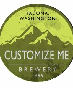 BarMan CUSTOMIZABLE Coaster - 4in Round Foam - Brewery Design -BarMan Shop customize coaster round foam yell brewery web1 700x700