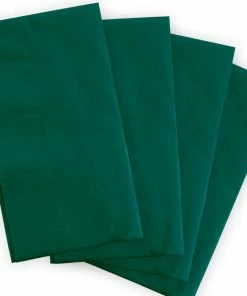 BarMan BarConic® 15” X 17” 2-PLY Colored Paper Dinner Napkins – Dark Green – Pack Of 100 -BarMan Shop dark green 2ply dinner napkins display 700x700