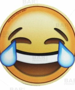 BarMan Emoji Round Foam Coasters - 4 Inch Diameter -BarMan Shop emoji foam coaster laughing bpc 700x700