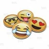 BarMan Emoji Round Foam Coasters - 4 Inch Diameter -BarMan Shop emoji foam coasters bpc 800 700x700