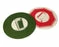 BarMan Flipserve™ Drink Coasters - "Cocktails" Red Stop And Green Go - 4" Round - Pack Of 100