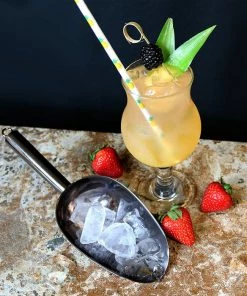 BarMan Olea™ Ice Scoop - Gun Metal -BarMan Shop gunmetal black ice scoop bpc 5 700x700