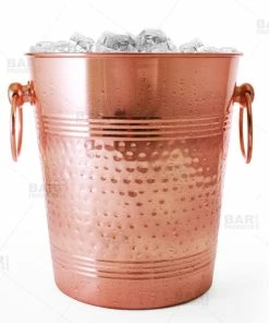 BarMan Copper Ice Bucket - Hammered Style