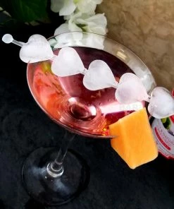 BarMan Silicone Ice Mold - Heart Swizzle Sticks -BarMan Shop hearts ice tray silicone pink 800 bpc4 700x700