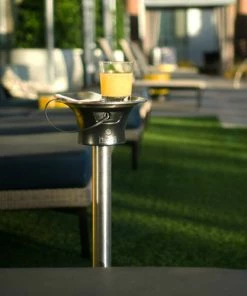 BarMan LED Ice Bucket Wine Bottle Cooler Stand Plus Charging Station -BarMan Shop iceoutside 700x700