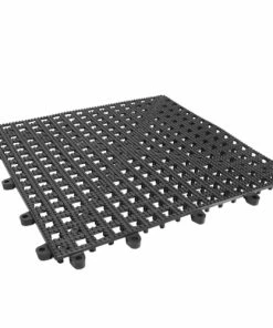 BarMan Interlocking Shelf Mats - 12" X 12" - Color Options -BarMan Shop interlock black 700x700