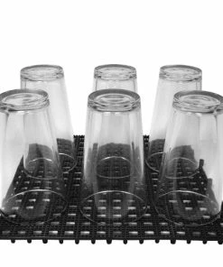 BarMan Interlocking Shelf Mats - 12" X 12" - Color Options -BarMan Shop interlock glasses 700x700