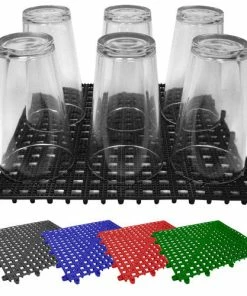 BarMan Interlocking Shelf Mats - 12" X 12" - Color Options