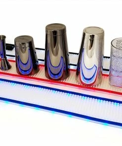 BarMan LED Bar Mats (3 3/4" W X 23 3/8" L) - 3 Color Options - Red, White, And Blue -BarMan Shop lighted bar mat bpc 3 700x700