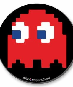 BarMan Nom Nom Foam Kolorcoat™ Coaster - 4 Inch Round 4 BarMan Nom Nom Foam Kolorcoat™ Coaster - 4 Inch Round -BarMan Shop nom nom pac man coaster red 700x700