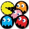 BarMan Nom Nom Foam Kolorcoat™ Coaster - 4 Inch Round -BarMan Shop nom nom pac man coaster set 700x700