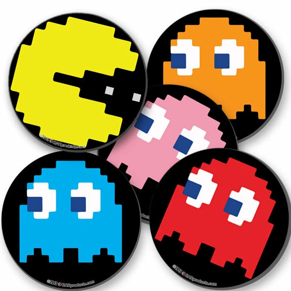 Nom Nom Foam Kolorcoat™ Coaster - 4 inch Round BarMan Nom Nom Foam Kolorcoat™ Coaster - 4 Inch Round -BarMan Shop nom nom pac man coaster