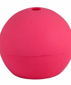 BarMan Ice Ball Mold - Silicone -BarMan Shop pink silicone ice ball mold 700x700