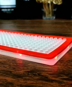BarMan LED Bar Mats (3 3/4" W X 23 3/8" L) - 3 Color Options - Red, White, And Blue -BarMan Shop red lighted bar mat 700x700
