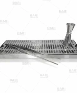 BarMan BarConic® Stainless Steel Drip Tray - Holes - 16" X 6" -BarMan Shop service dip tray ss 700x700